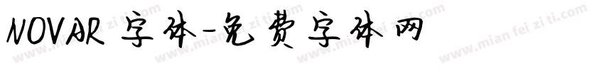 NOVAR 字体字体转换